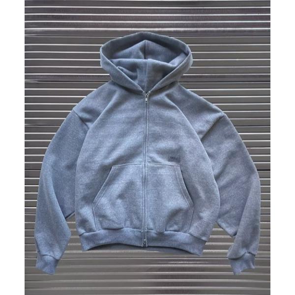 MINE Double Zip Short Sweat Hoodie (BSC25-SWZHD) メ...