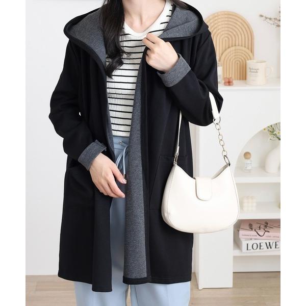 カーディガン NARNAD 無地 配色コーディガン レディース