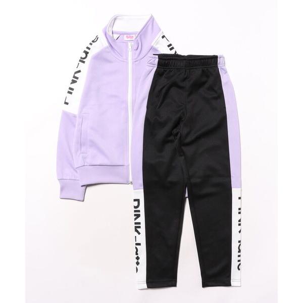 セットアップ PINK-late SPORT/ピンクラテスポーツ　切替プリントセットアップジャージ ...