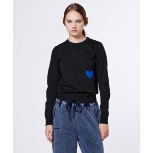 ニット セーター ハートプルオーバーニット レディース