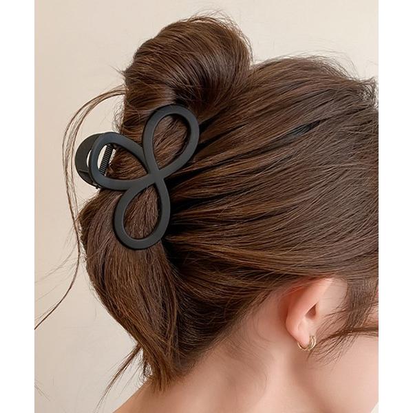ヘアクリップ 「3点セット」変形 ドロップ型 マット ヘア クリップ