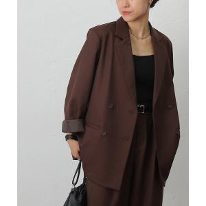 ジャケット テーラードジャケット ウールライクオーバーテーラードジャケット レディース