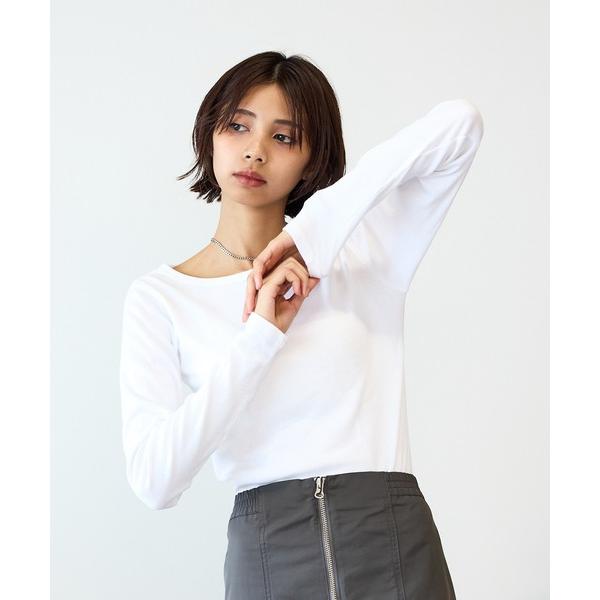 tシャツ R.P.miller/ミラー パネルリブ長袖カットソー レディース