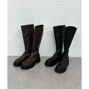 ブーツ ストレッチロングブーツ レディース