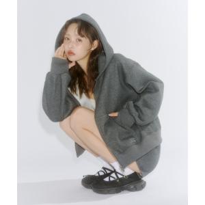 パーカー Lame coco zip-up hoodie / ラメココジップアップフーディー レディース