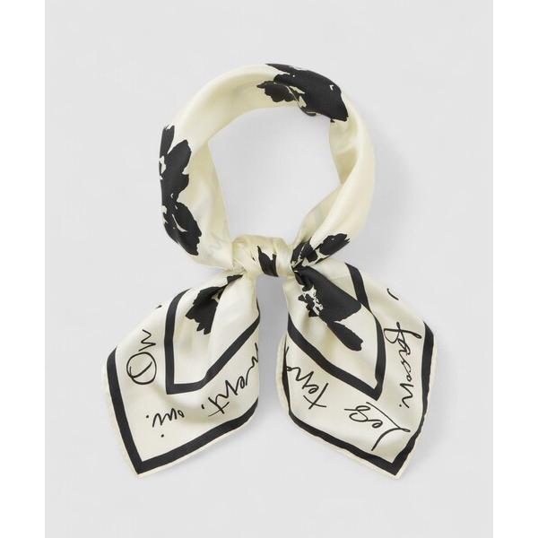 スカーフ バンダナ スケッチフラワースカーフ レディース
