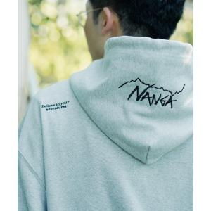パーカー 「NANGA/ナンガ」 別注 フードロゴ刺繍 スウェットパーカー レディース メンズ
