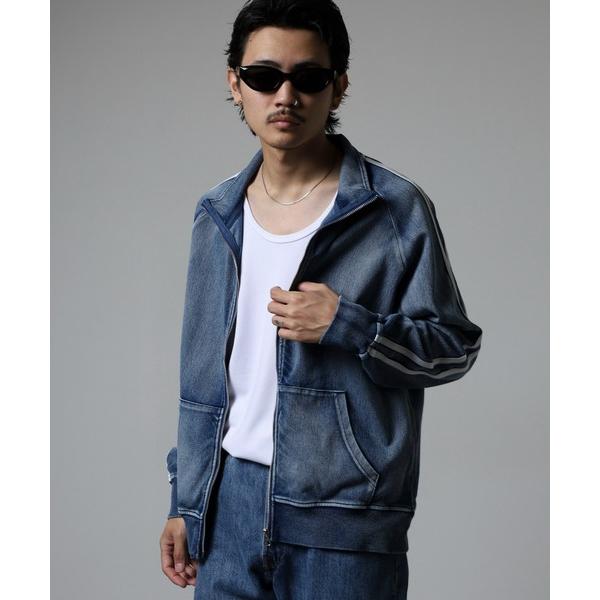 ジャージ カットデニム袖ライントラックJK unisex メンズ レディース