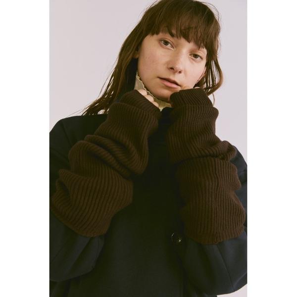 アームカバー ルーズニットアームウォーマー / リブニットアームカバー レディース