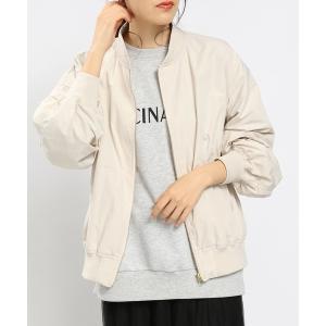 「GLOBAL WORK Smile Seed Store」 ジップアップブルゾン X-LARGE アイボリー レディース