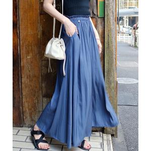 パンツ ガウチョイージーパンツ レディース