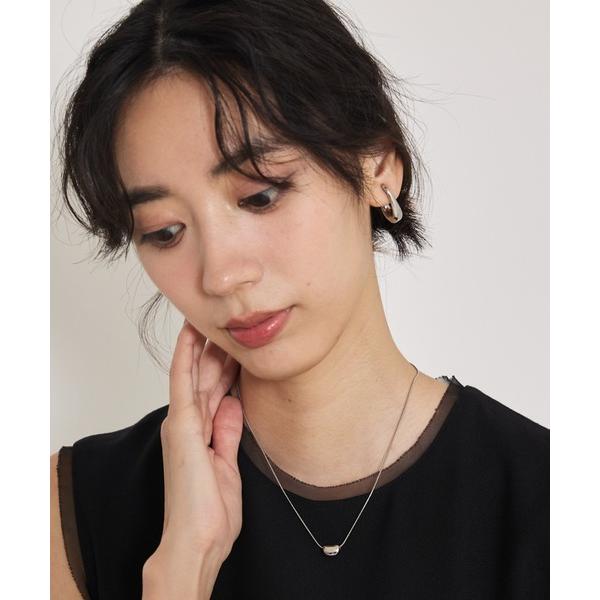 ネックレス ステンレスビーンチャームネックレス レディース