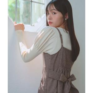 ニット セーター 「洗える」パフスリーブ ニット プルオーバー レディース