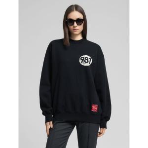 トレーナー スウェット オーバーサイズコットンスウェットシャツ レディース