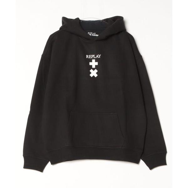 パーカー オーバーフィット REPLAY×MARTIN GARRIXロゴ入りパーカー メンズ