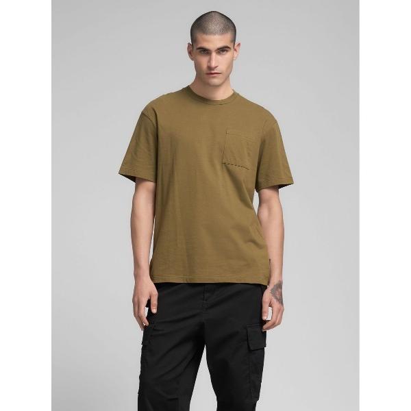 tシャツ リラックスフィット コットンジャージーARMYプリント Tシャツ メンズ