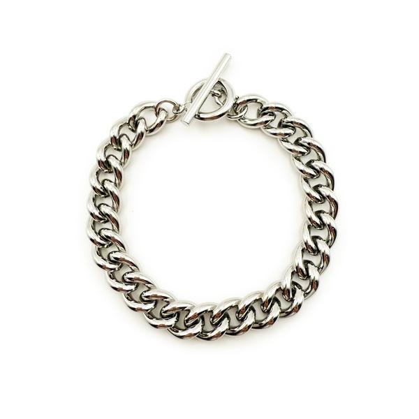 ブレスレット KISHOKACHI 希少価値 ファットチェーンマンテルステンレスブレスレット メンズ...