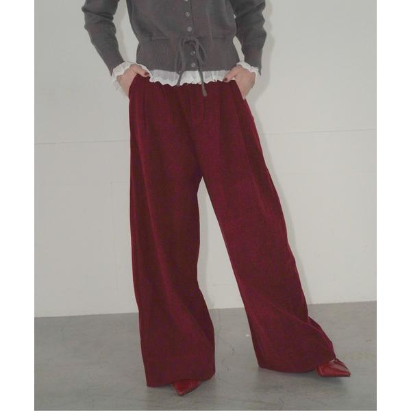 パンツ タックワイドコーデュロイパンツ / Tuck Wide Corduroy Pants レディ...