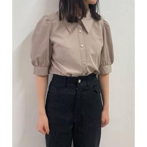 「ADIRA」 半袖シャツ MEDIUM ピンクベージュ レディース