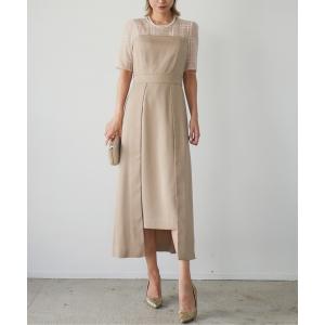 「My shawty」 半袖ワンピース FREE ベージュ レディース