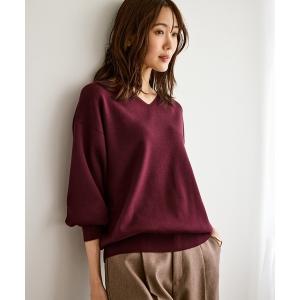 マシュマロニットVネックプルオーバー