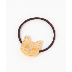 ねこちゃんヘアゴム 猫 ドライフラワー フラワー 髪飾り お花ネコ