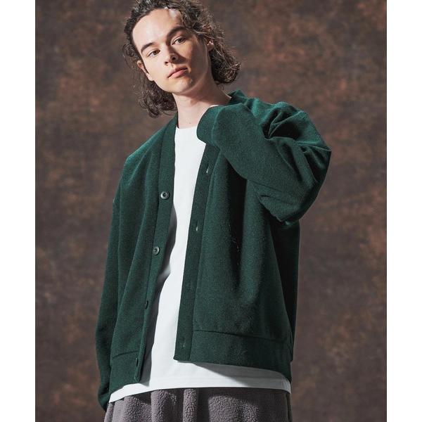 カーディガン mcg3689-ルーズシルエット起毛ニットソーカーディガン(JIH-R1122) メン...