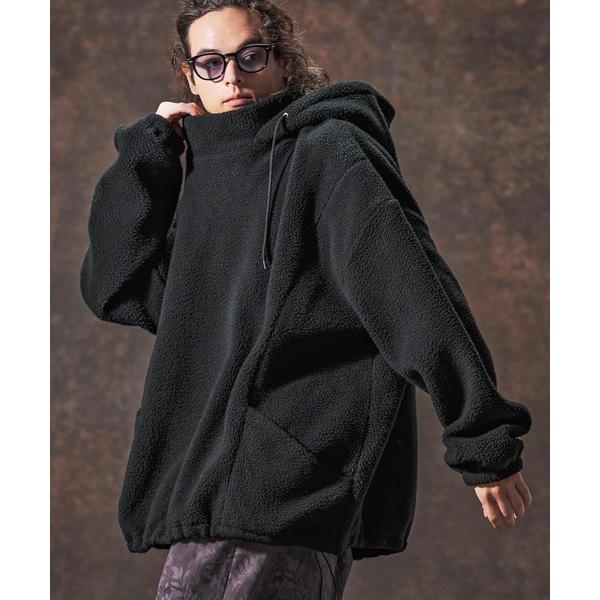 パーカー mpa3889-ワイドシルエットボアプルパーカー(JIH-R1138) メンズ