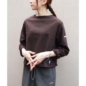 tシャツ ORCIVAL/オーシバル　コットンロード ボートネックロングスリーブクロップドプルオーバー ソリッド　BOAT NECK LONG SLE｜ZOZOTOWN Yahoo!店