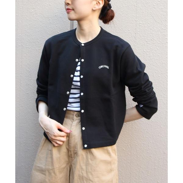 カーディガン ORCIVAL/オーシバル　フレンチテリー クルーネックカーディガン　FRENCH T...