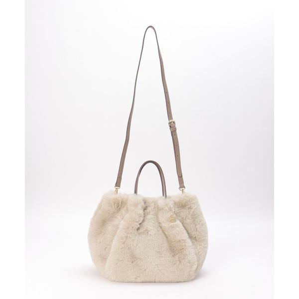 ショルダーバッグ バッグ 「雑誌InRed12月号掲載」エコファーダブルポケット付き2WAYトートバ...