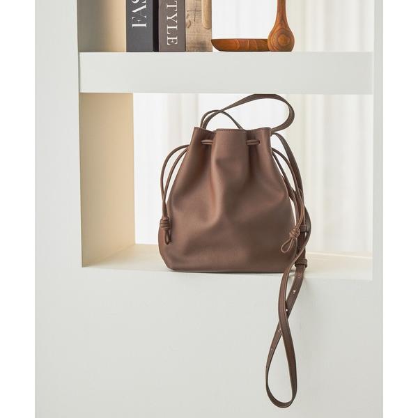 ショルダーバッグ バッグ オリジナルレザー2WAY巾着ショルダーバッグ レディース