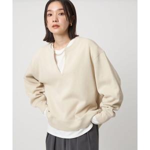 tシャツ 「WEB限定」「at ease」ダブルフェイス プルオーバー カットソー レディース