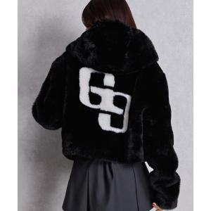 ブルゾン アウター GGエコファーショートフードコート レディース