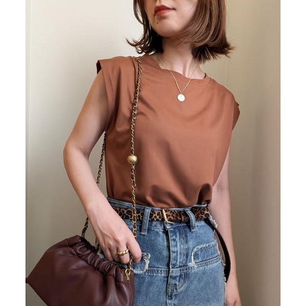 tシャツ 悩む時間を与えない、シンプルに着回しが効く。なめらかタッチで柔らかいノースリーブTシャツ ...