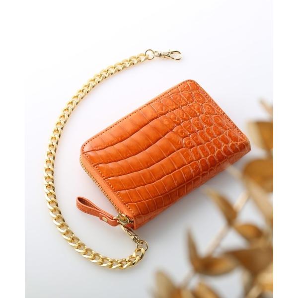 財布 シャイニングクロコダイル コンパクト財布 レディース