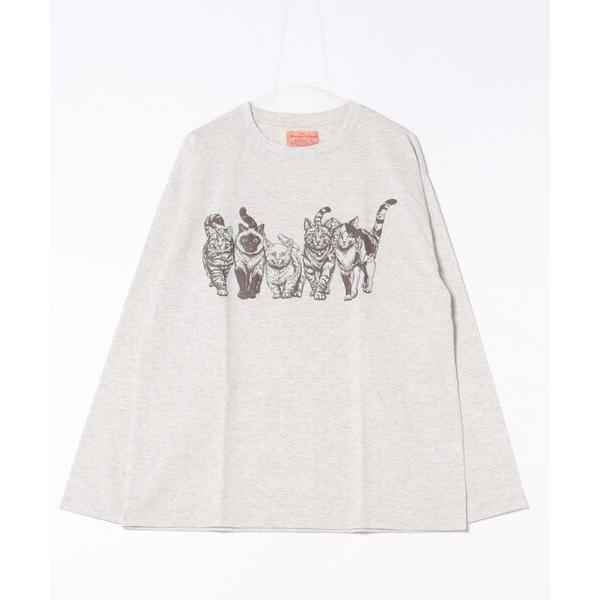 tシャツ モノトーンアニマル柄ロンTEE(M1) メンズ レディース