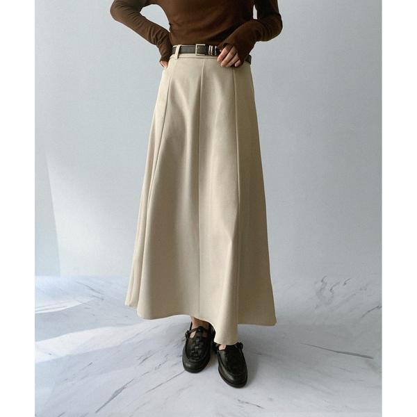 スカート 「on:nue」「着用動画あり！/3色展開/3サイズ展開」 マキシ丈フレアロングスカート ...