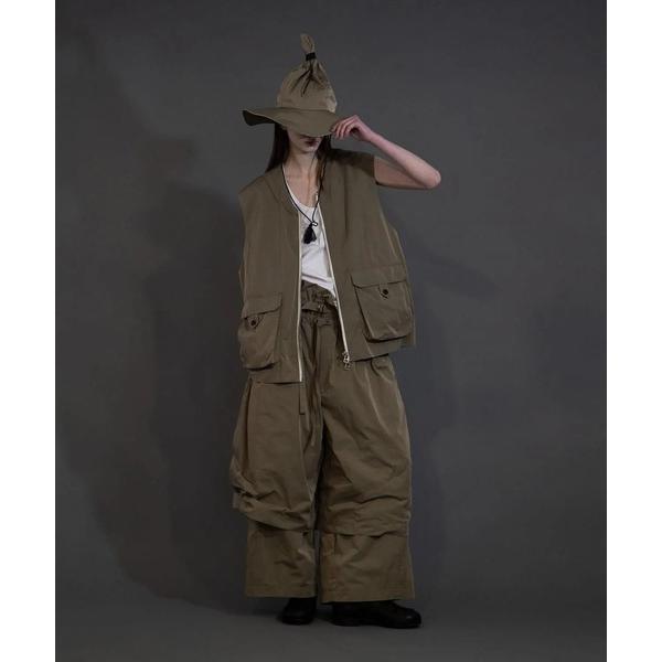 ベスト ジレ 「my beautiful landlet」 POLYESTER YARN DYED ...