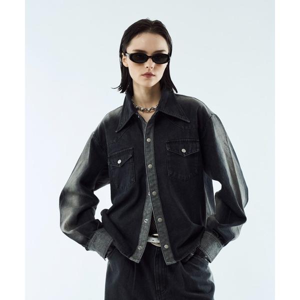 デニムジャケット gジャン Gradation denim shirt jacket / グラデーシ...