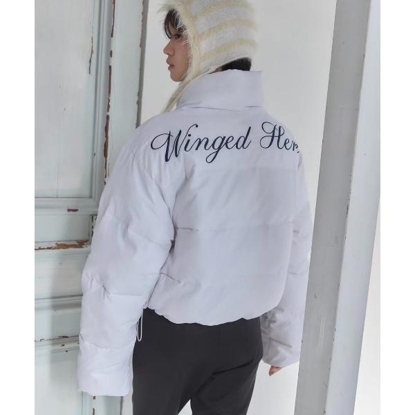 ダウンコート ダウンジャケット Stand collar short volume jacket/ス...