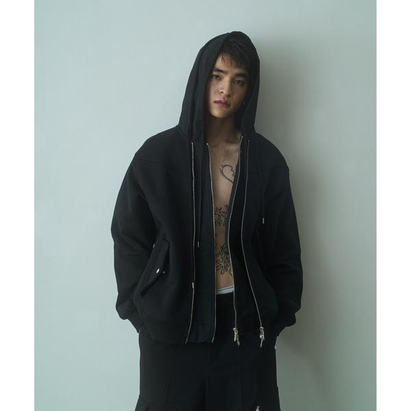 パーカー Layered duck sweat parka / レイヤードダックスウェットパーカー ...