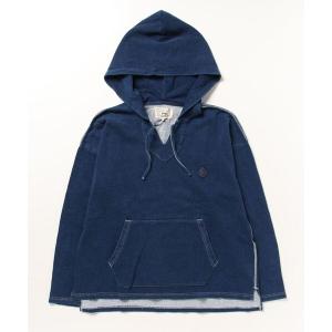 「The DUFFER of ST.GEORGE」 プルオーバーパーカー LARGE インディゴブルー メンズ
