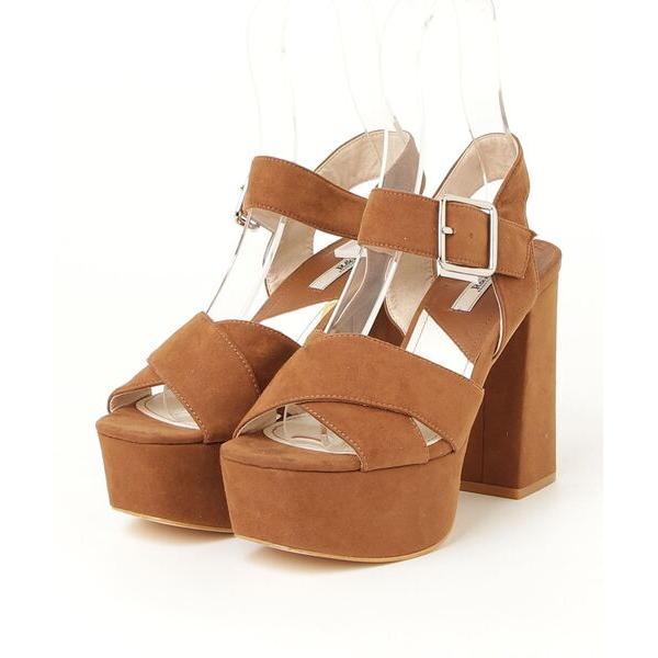 「R&amp;E rosessence」 ヒールサンダル M ブラウン レディース