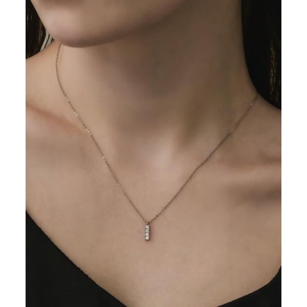 ネックレス NC/ZIRCONIA BAR レディース
