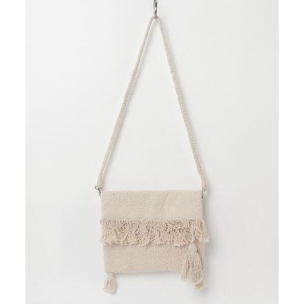 ショルダーバッグ バッグ 「Swaraj/スワラージ」2WAYスクェアサコッシュバッグ（手織り生地）...