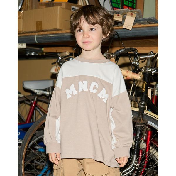 tシャツ 「MNCM」「カイテキ天竺」バイカラービッグTシャツ キッズ 子供服 男の子