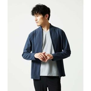 カーディガン 「長袖/軽羽織り」スイングメッシュカーディガン メンズ