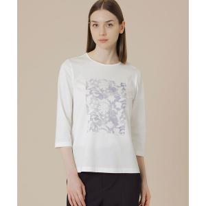 tシャツ 「BIBURY FLOWER」シルエットバイブリープリントＴシャツ レディース