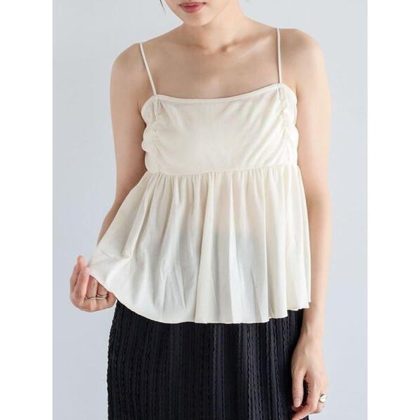 Velour camisole bustier レディース